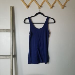 SO WOMEN'S THE PERFECT TANK ROYAL BLUE TANK TOP SIZE LARGE